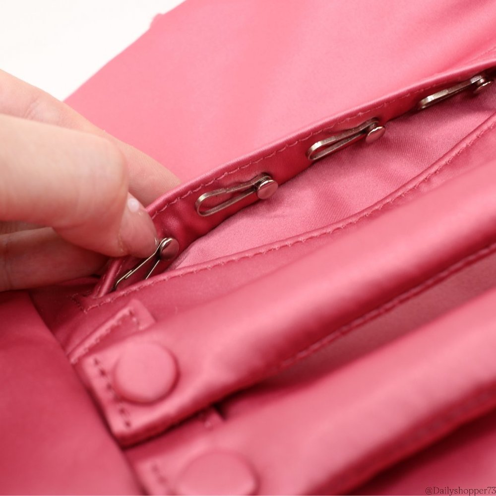 Coach Women's Large Pink Satin Jewelry Roll Travel Organizer - Picture 5 of 6